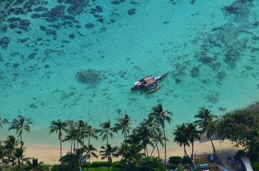 Luftbild beach Hawaii