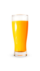 photo of orange juice in a glass.