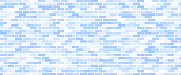 Blue mosaic tile effect brick wall image