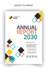 Abstract annual report business professional book brochure flyer clean design
