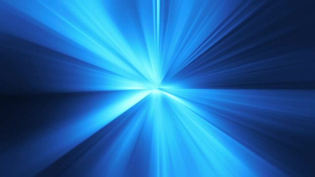 Abstract creative blue light shine spin radial zoom for technology and communication background. Speed of blue light, neon glowing rays in motion. colorful explosion, Moving through stars. Seamless lo