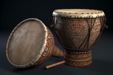 traditional drum bedug 3d. Generative AI