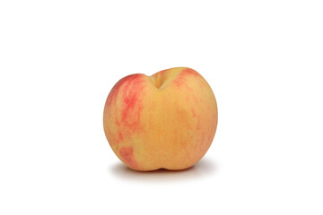Peach isolated on white background. Image with Clipping path.