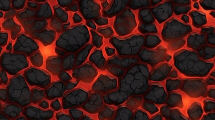 Seamless Burning Coals Texture Pattern