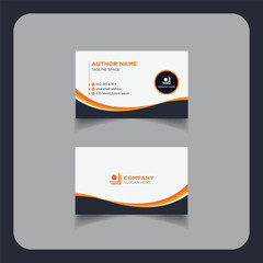 Clean modern and corporate luxury business card design template or visiting card design