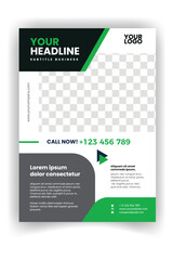 medical care poster and flyer template design