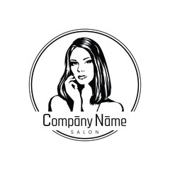 Hand drawn, sketch style illustration of a woman with 