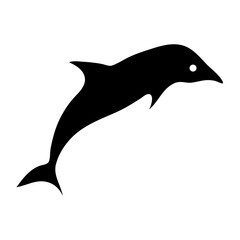 Dolphin vector icon illustration on white background