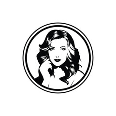 Hand drawn, sketch style illustration of a woman with 