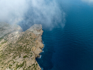 Aerial views, Spain Mallorca, Tramuntana, Region of Pollenca, Cala Molins, Cala Sant Vicenç