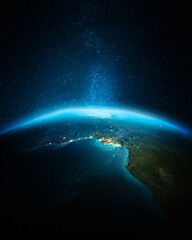 Africa city lights