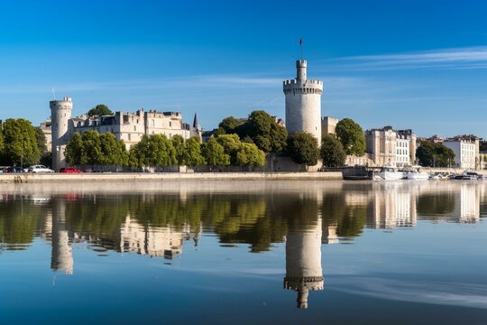 La Rochelle skyline pop. Generative AI