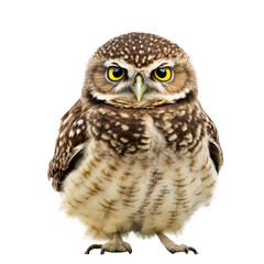 Fototapeta premium Burrowing Owl isolated on white background