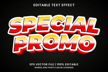 Special sale promo 3d editable text effect