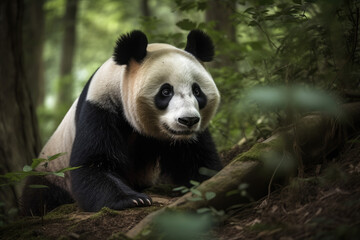 Giant panda bear - Generative AI