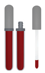 Lip gloss container. vector illustration