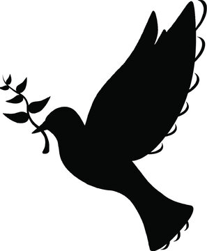 recommend clip art: silhouette of a dove