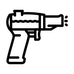 Obraz premium water toy child line icon vector illustration