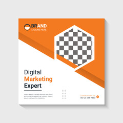 Business instagram post banner template 