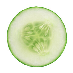 cucumber slices isolated on white background