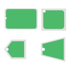 set of hanging tag labels for products