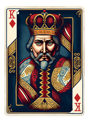 King of diamonds playing card generative ai