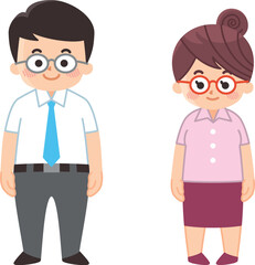 半袖のビジネスパーソン　夏服　クールビズ