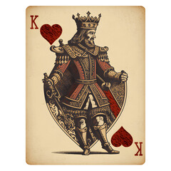 king of hearts playing card Generative AI	 - obrazy, fototapety, plakaty