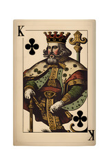 King of clubs playing card generative ai