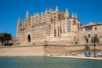 La basilica cattedrale di Santa Maria, Palma di Maiorca, Spagna