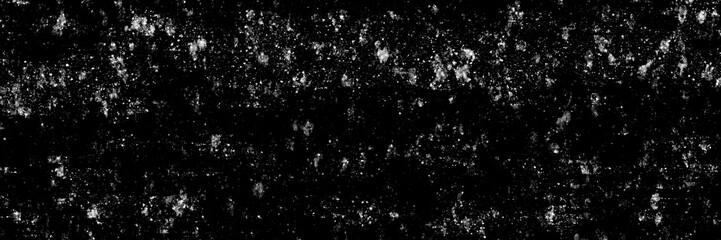 Dark grey in black paper textured design with mist dirty parts. Dust overlay splatter texture. Dirty splattered watercolor drips . Black Friday or Halloween wallpaper sprayed paper effect	
