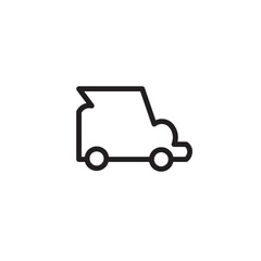 Fototapeta premium Car Hotel Rent Outline Icon