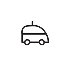 Car Service Taxi Outline Icon