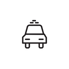 Obraz premium Public Service Taxi Outline Icon
