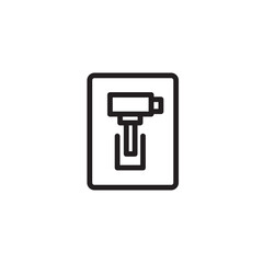 Car Service Transmission Outline Icon