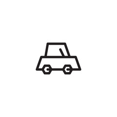 Car Drive Wheel Outline Icon