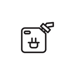 Canister Car Energy Outline Icon