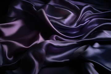  a purple and black background with a very large amount of fabric on it's side and a black background with a very large amount of fabric on it's side.  generative ai