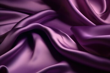  a close up of a purple cloth with a very soft feel to it's surface and folds in the middle of the fabric,.  generative ai