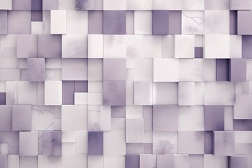  a very pretty purple and white wallpaper with lots of squares on it's sides and a white wall in the middle of the middle.  generative ai