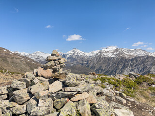 Panoramic of the Aran Pyrenees from the top of Pui.