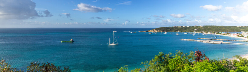 Fototapeta na wymiar Sandy Ground Anguilla Daytime