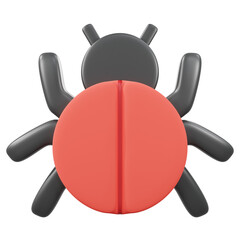 3d icon minimal rendering bug virus