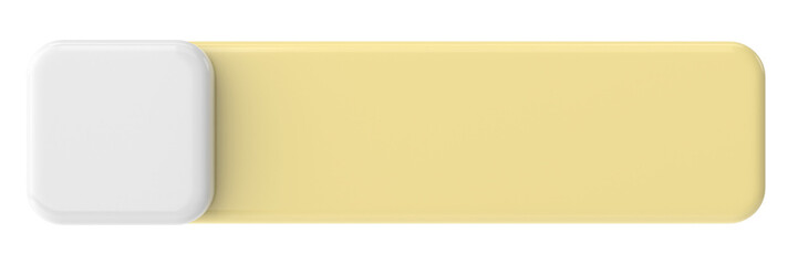 3D button. Empty button. 3D illustration.