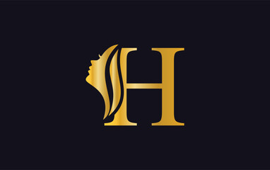 Woman beauty logo and hair spa vector design. Woman beauty salon and spa logo with vector logo letters