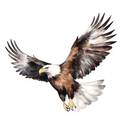 Obraz premium american eagle isolated on white background