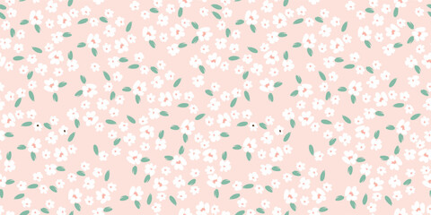 Floral seamless pattern. Vector design for paper, cover, fabric, interior decor and other - obrazy, fototapety, plakaty