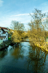 Frühlingswanderung im Bayerischen Wald durch die Kurstadt Zwiesel - Bayern - Deutschland
