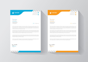 Corporate Modern Simple and Clean Lettter Head Design Template Print Ready Design For Your Business 