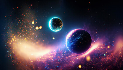 Obraz na płótnie Canvas Macro Universe, Abstract background.